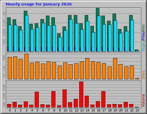 Hourly usage for January 2026 Hourly usage for January 2026