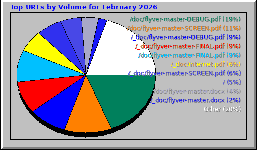 Top URLs by Volume for February 2026